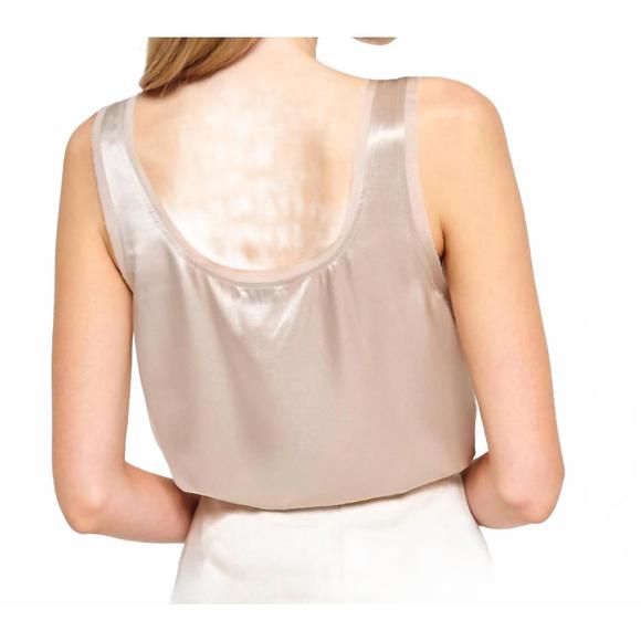 NEW CAMI NYC nilou chiffon camisole top in oat - Picture 2 of 3